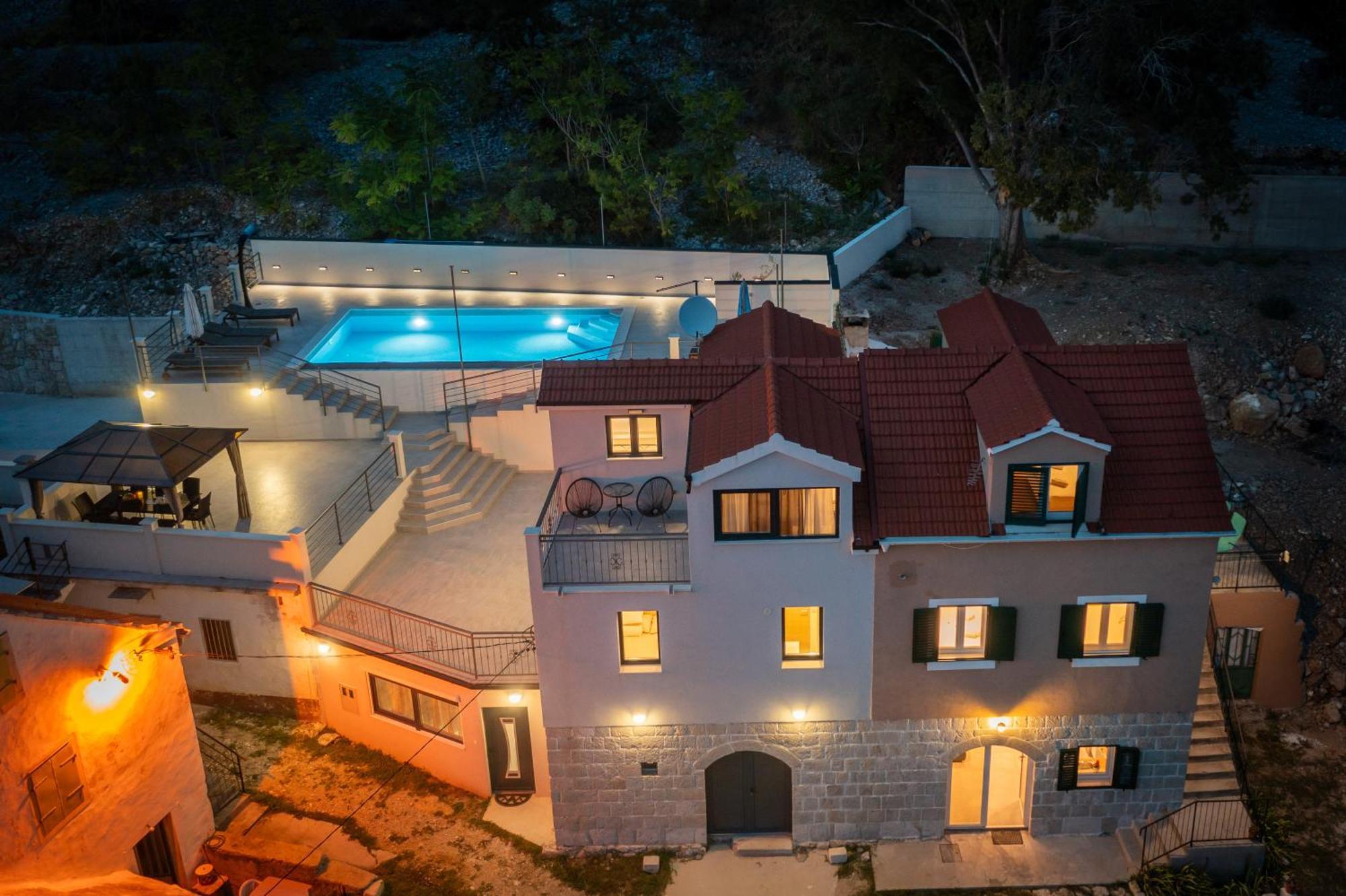 Xxl Villa Vista - Heated Pool Lokva Rogoznica Exterior foto